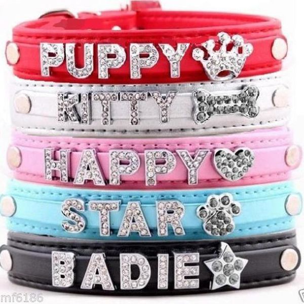dog collars & leashes 5 colors diy name leather personalized pet cat with rhinestone letters puppy collar size xs-l doggyzstyle
dog collars & leashes 5 colors diy name leather personalized pet cat with rhinestone letters puppy collar size xs-l doggyzstyle