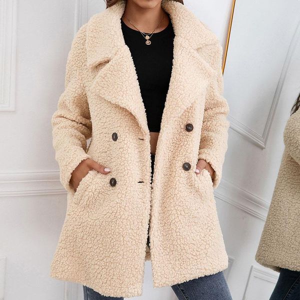 women's fur & faux teddy bear jacket female plush fake coat women notch lapels oversized winter big size y, Black
women's fur & faux teddy bear jacket female plush fake coat women notch lapels oversized winter big size y, Black