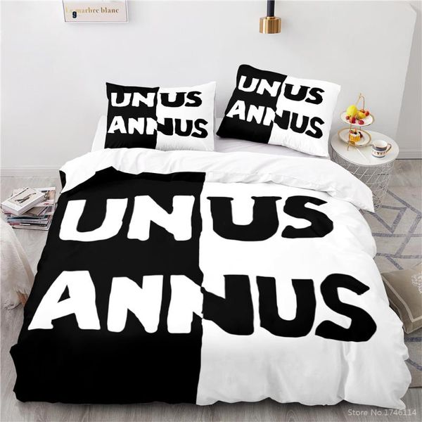 2/3pcs unus annus printed quilt cover set black and white bedding soft duvet bedclothes twin full king size sets
2/3pcs unus annus printed quilt cover set black and white bedding soft duvet bedclothes twin full king size sets
