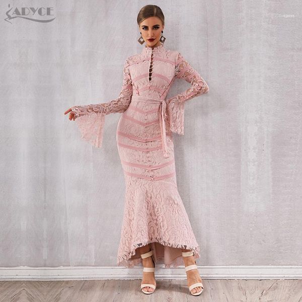 adyce 2021 winter women bandage dress pink black lace long sleeve mermaid maxi club celebrity party vestido1, Black;gray
adyce 2021 winter women bandage dress pink black lace long sleeve mermaid maxi club celebrity party vestido1, Black;gray