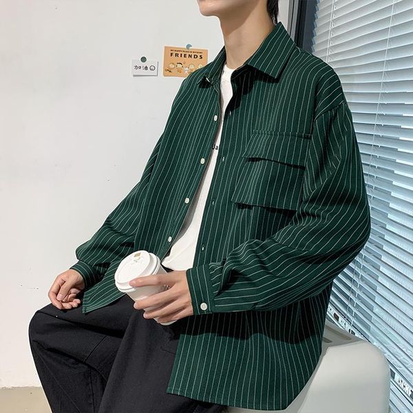 men's casual shirts 5xl fat japanese pocket stripe shirt men long sleeves large size loose mr. versatile jacket fashion autumn 4xl, White;black
men's casual shirts 5xl fat japanese pocket stripe shirt men long sleeves large size loose mr. versatile jacket fashion autumn 4xl, White;black
