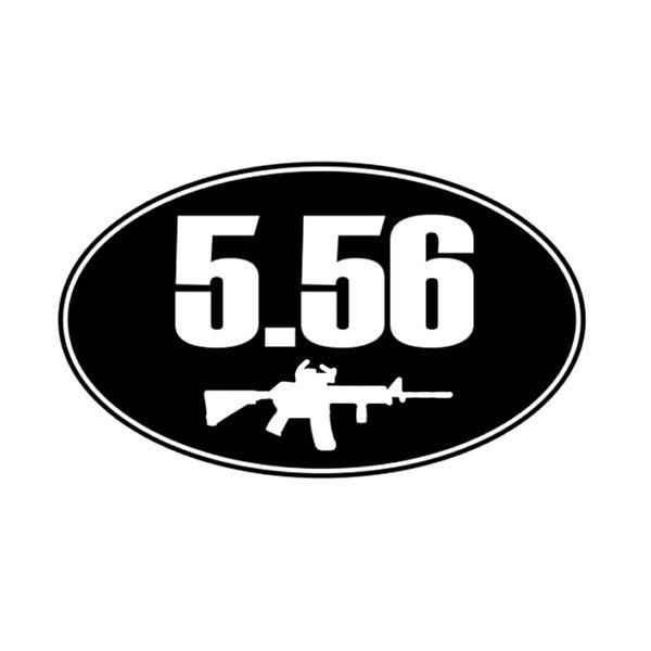 14.6*8.8cm interesting 5.56 oval with and gun car sticker accessories bumper window vinyl graphic decoration
14.6*8.8cm interesting 5.56 oval with and gun car sticker accessories bumper window vinyl graphic decoration
