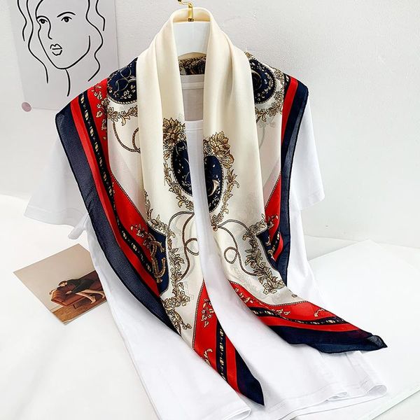 scarves 2021 spring silk square scarf shawl lady wraps foulard pashmina hijab head women beach stoles female muslim headband, Blue;gray
scarves 2021 spring silk square scarf shawl lady wraps foulard pashmina hijab head women beach stoles female muslim headband, Blue;gray