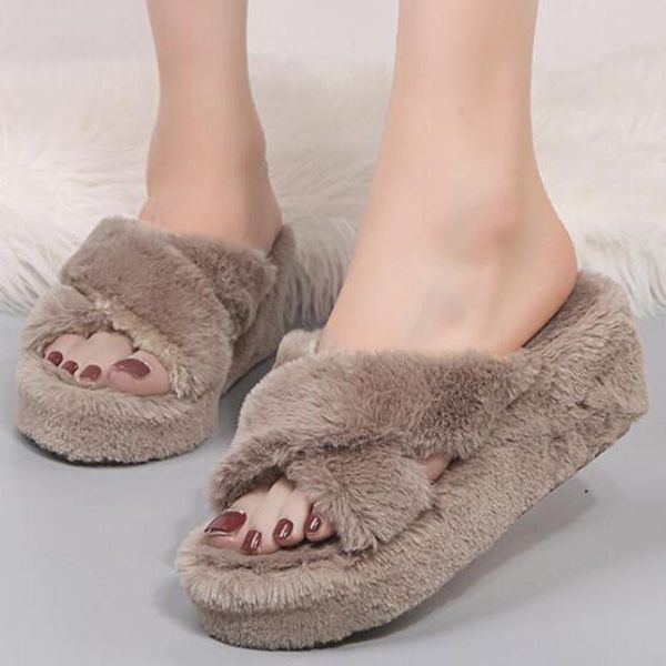 ladies platform wedges plush slippers casual cross soft indoor slides furry warm lazy flip flops shoes women xx346, Black
ladies platform wedges plush slippers casual cross soft indoor slides furry warm lazy flip flops shoes women xx346, Black