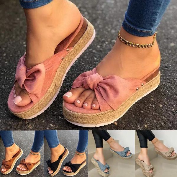 slippers women sandals platform shoes bow summer flat sandlias flip-flops beach female, Black
slippers women sandals platform shoes bow summer flat sandlias flip-flops beach female, Black