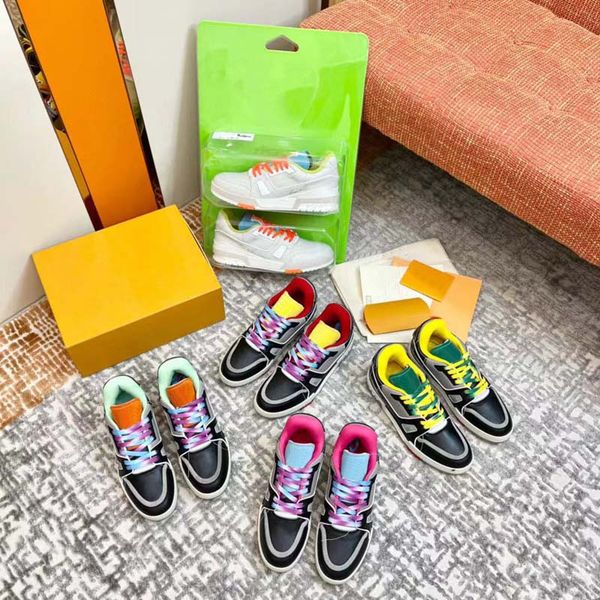fashion quality designer shoes woman real leather handmade multicolor gradient technical sneakers men women shoes trainers dq01 035, Black
fashion quality designer shoes woman real leather handmade multicolor gradient technical sneakers men women shoes trainers dq01 035, Black