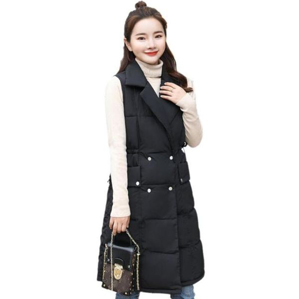 women's vests 2021 women winter vest coat casual autumn warm sleeveless waistcoat female korean fashion down cotton slim long, Black;white
women's vests 2021 women winter vest coat casual autumn warm sleeveless waistcoat female korean fashion down cotton slim long, Black;white