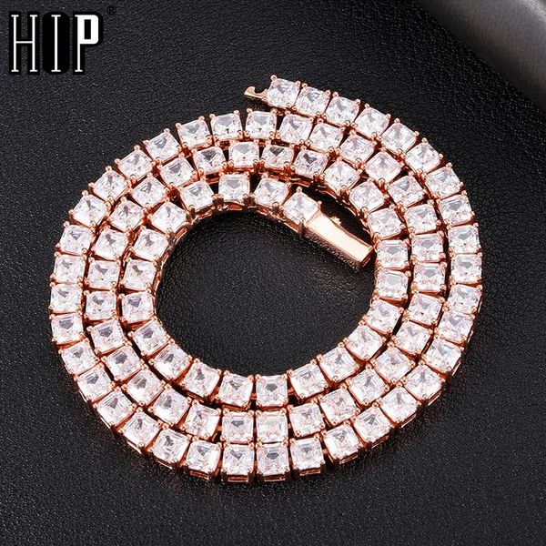 hip hop 5mm iced out bling square prong tennis chain cz copper + cubic zirconia stones necklace for men women jewelry chains, Silver
hip hop 5mm iced out bling square prong tennis chain cz copper + cubic zirconia stones necklace for men women jewelry chains, Silver