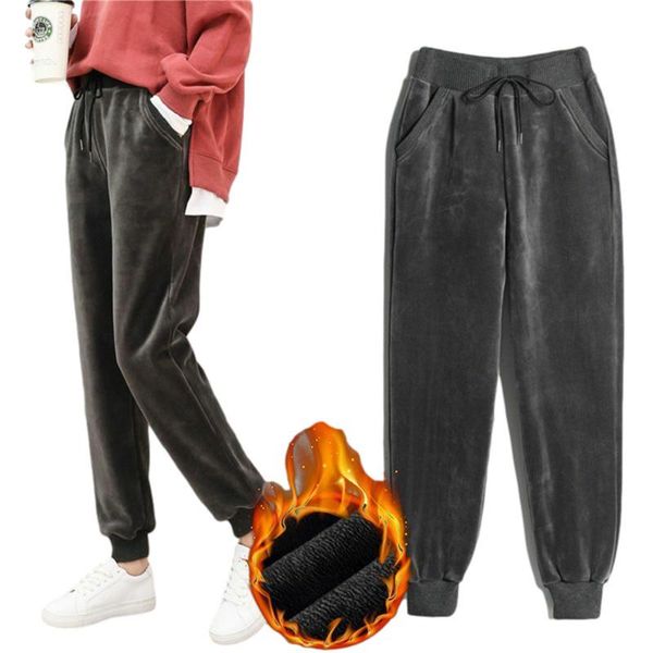 women's sports pants winter warm thick gold velvet cashmere harem female casual high-waist trousers jogger bottoms 2021 & capris, Black;white
women's sports pants winter warm thick gold velvet cashmere harem female casual high-waist trousers jogger bottoms 2021 & capris, Black;white