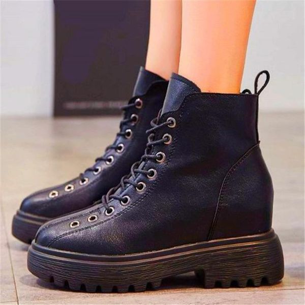 military punk boots women's black cow leather platform wedge ankle high heels oxfords round toe cool shoes
military punk boots women's black cow leather platform wedge ankle high heels oxfords round toe cool shoes