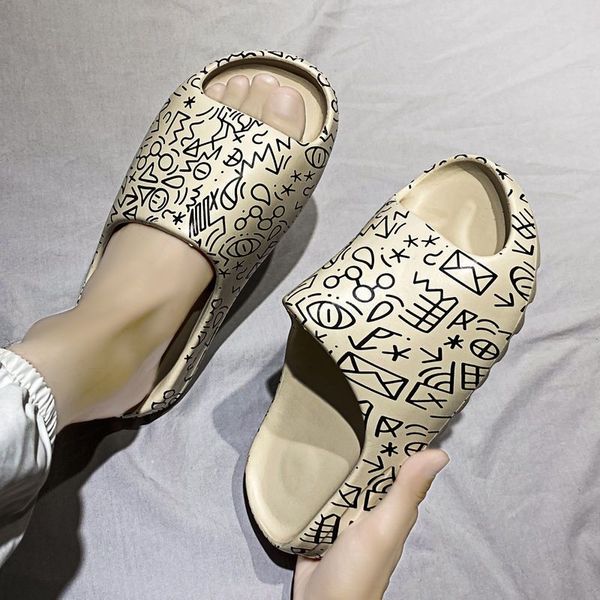 slippers women graffiti pattern platform cartoon outdoor summber beach slides soft sole women flip-flops room shoes, Black
slippers women graffiti pattern platform cartoon outdoor summber beach slides soft sole women flip-flops room shoes, Black