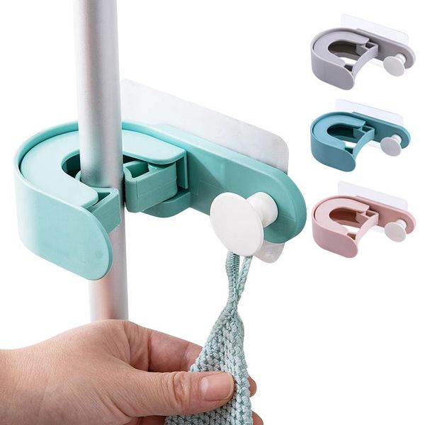 hooks & rails wall mounted mop holder brush broom organizer with hook household adhesive kitchen bath accessory
hooks & rails wall mounted mop holder brush broom organizer with hook household adhesive kitchen bath accessory