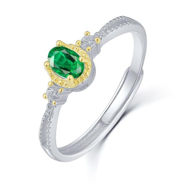 cluster rings fine jewellery 925 sterling silver with 14k gold plated elegant 0.40 emerald for lady jewelry, Golden;silver
cluster rings fine jewellery 925 sterling silver with 14k gold plated elegant 0.40 emerald for lady jewelry, Golden;silver