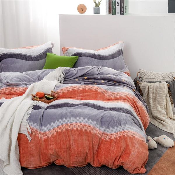 bedding sets bedroom four-piece bed linen winter thick plus velvet warm quilt cover fashionable and simple family el set
bedding sets bedroom four-piece bed linen winter thick plus velvet warm quilt cover fashionable and simple family el set