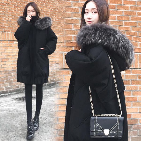 women's down & parkas winter 2021 jacket female large size loose casual black cotton coats women mid-length overcoat
women's down & parkas winter 2021 jacket female large size loose casual black cotton coats women mid-length overcoat