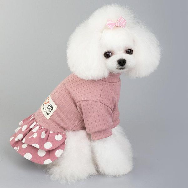 dog apparel spring and summer one-piece dress puppies teddy pomeranian yorkshire schnauzer small fresh smile polka dot
dog apparel spring and summer one-piece dress puppies teddy pomeranian yorkshire schnauzer small fresh smile polka dot