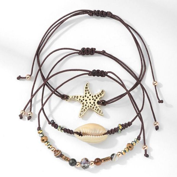 charm bracelets 3pcs /set bohemian starfish bangles adjustable natural shell beads women holiday beach jewelry, Golden;silver
charm bracelets 3pcs /set bohemian starfish bangles adjustable natural shell beads women holiday beach jewelry, Golden;silver