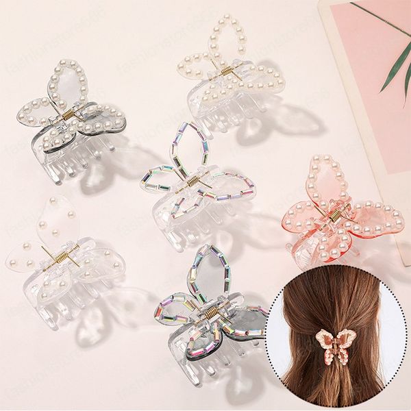 cute transparent butterfly hair claws acrylic clamps hairpin pearl korean style barrettes for women sweet accessories, Slivery;golden
cute transparent butterfly hair claws acrylic clamps hairpin pearl korean style barrettes for women sweet accessories, Slivery;golden