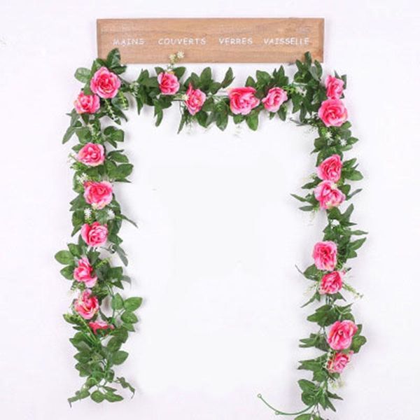 decorative flowers & wreaths 220cm/lot silk roses ivy vine with green leaves for home wedding decoration fake leaf diy hanging garland artif
decorative flowers & wreaths 220cm/lot silk roses ivy vine with green leaves for home wedding decoration fake leaf diy hanging garland artif