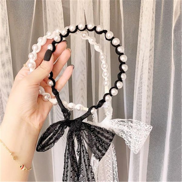 hair accessories women elegant lace pearl long ribbon flower hairbands ornament lady headbands girls headwear, Slivery;white
hair accessories women elegant lace pearl long ribbon flower hairbands ornament lady headbands girls headwear, Slivery;white