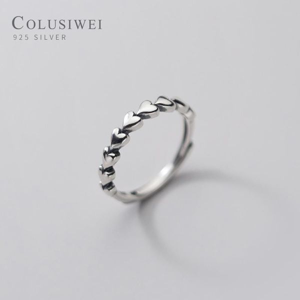 colusiwei vintage 100% 925 sterling silver romantic love hearts stackable finger rings for women adjustable fine jewelry cluster, Golden;silver
colusiwei vintage 100% 925 sterling silver romantic love hearts stackable finger rings for women adjustable fine jewelry cluster, Golden;silver
