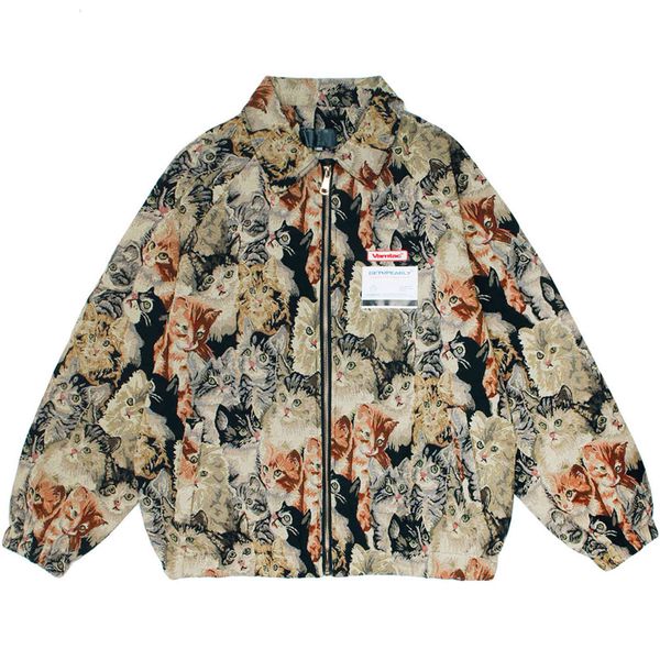 women's jackets jacket cute cat painting printed zipper coat autumn loose casual retro cool hip hop style outwear couple streetwear 04, Black;brown
women's jackets jacket cute cat painting printed zipper coat autumn loose casual retro cool hip hop style outwear couple streetwear 04, Black;brown