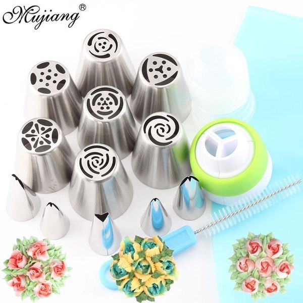 cake tools 16pcs pastry nozzles coupler leaf icing piping tips stainless steel rose cream bakeware cupcake decorating dessert baking
cake tools 16pcs pastry nozzles coupler leaf icing piping tips stainless steel rose cream bakeware cupcake decorating dessert baking