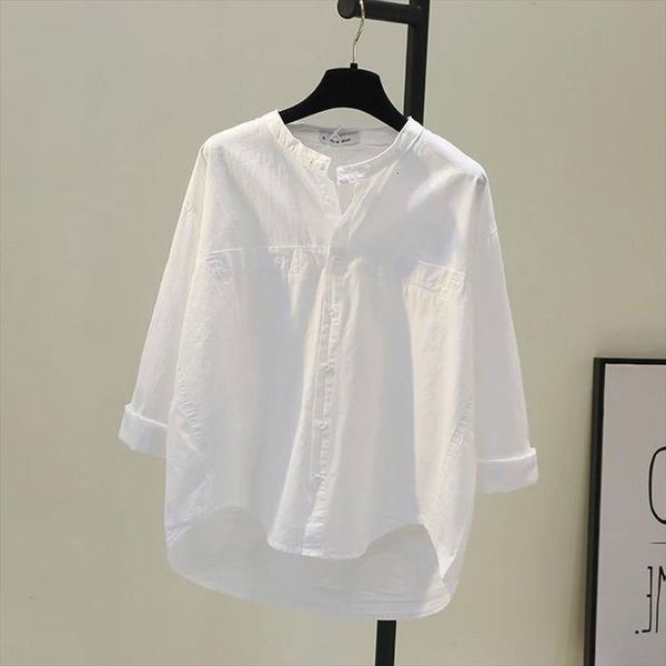 spring korea fashion womens shirts plus size long sleeve loose white all matched casual cotton female blouse d124
spring korea fashion womens shirts plus size long sleeve loose white all matched casual cotton female blouse d124