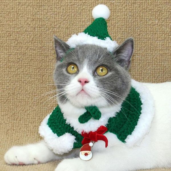 cat collar christmas year hand-knitted wool dog universal kitten for cats bib shawl + hat xmas gift pet supplies collars & leads
cat collar christmas year hand-knitted wool dog universal kitten for cats bib shawl + hat xmas gift pet supplies collars & leads