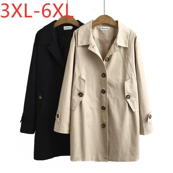 women's trench coats ladies autumn winter plus size long overcoat for women large loose sleeve khaki cotton coat 3xl 4xl 5xl 6xl igt3, Tan;black
women's trench coats ladies autumn winter plus size long overcoat for women large loose sleeve khaki cotton coat 3xl 4xl 5xl 6xl igt3, Tan;black
