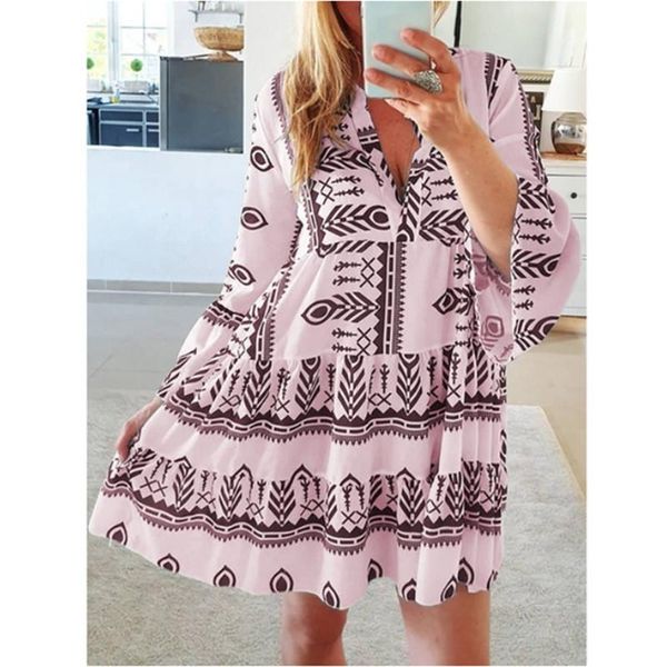women national style loose casual dress spring fall adults digital print long flare sleeve v-neck dresses beach vocation 2021, Black;gray
women national style loose casual dress spring fall adults digital print long flare sleeve v-neck dresses beach vocation 2021, Black;gray