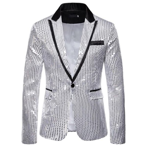 men's suits & blazers adisputent shiny nightclub slim fit shirt 2021 brand men long sleeve casual button down for disco party stage, White;black
men's suits & blazers adisputent shiny nightclub slim fit shirt 2021 brand men long sleeve casual button down for disco party stage, White;black