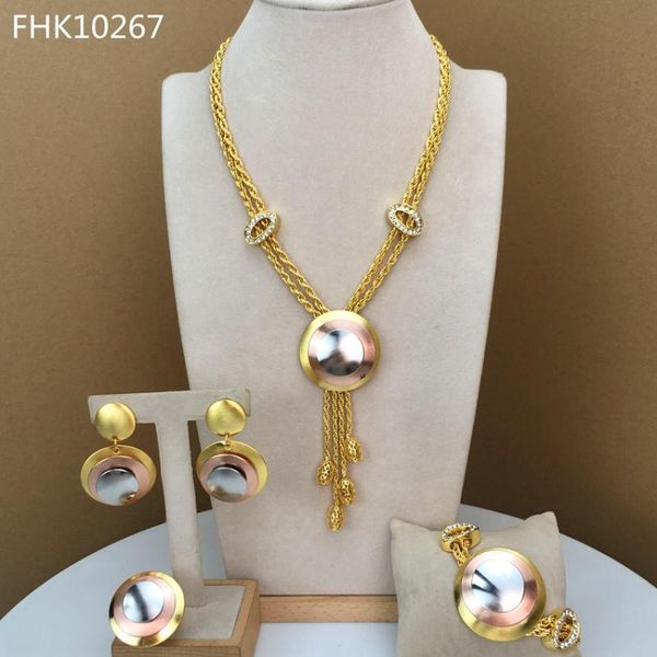 earrings & necklace yuminglai dubai costume jewelry three tones sets for women fhk10267, Silver
earrings & necklace yuminglai dubai costume jewelry three tones sets for women fhk10267, Silver