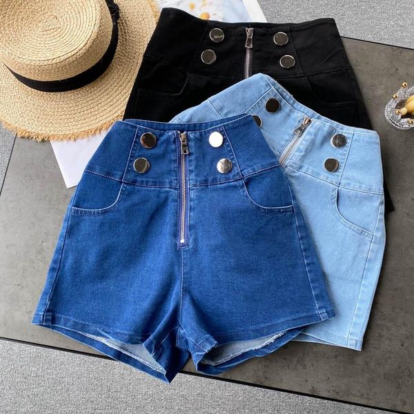 spring high waisted solid blue denim women jeans korea fashion female shorts women's
spring high waisted solid blue denim women jeans korea fashion female shorts women's