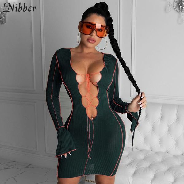 2021nibber stripe low-cut hollow out party night clubwear women fashionable lace up bodycon street dress fall casual clother, Black;gray
2021nibber stripe low-cut hollow out party night clubwear women fashionable lace up bodycon street dress fall casual clother, Black;gray