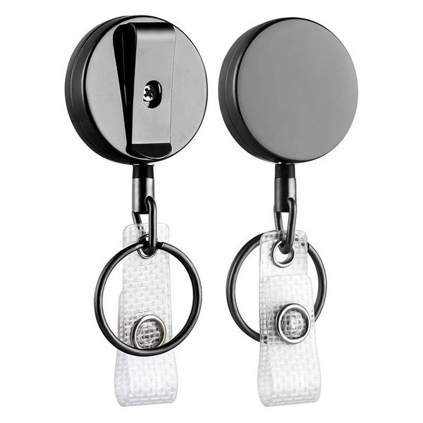 hooks & rails 2 pack mini heavy duty retractable badge holder reel, metal id with belt clip key ring for name card keychain(small
hooks & rails 2 pack mini heavy duty retractable badge holder reel, metal id with belt clip key ring for name card keychain(small