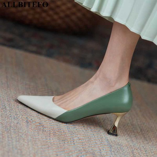 allbitefo mixed colors stiletto kitten heels soft genuine leather women heels shoes fashion pointed toe high heel shoes 210611, Black
allbitefo mixed colors stiletto kitten heels soft genuine leather women heels shoes fashion pointed toe high heel shoes 210611, Black