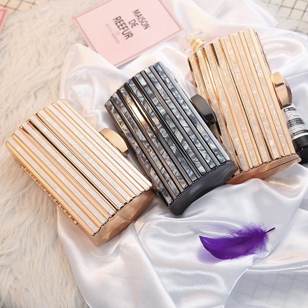 evening bags retro metal stripes acrylic party women wedding bridal messenger clutch luxury purse hand
evening bags retro metal stripes acrylic party women wedding bridal messenger clutch luxury purse hand