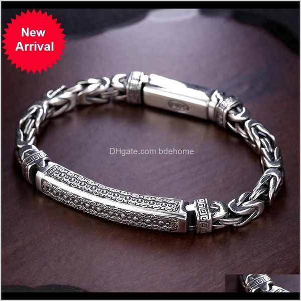 charm bracelets drop delivery 2021 s925 sterling sier peace pattern mens thick style simple jewelry r bracelet for man 70uxe, Golden;silver
charm bracelets drop delivery 2021 s925 sterling sier peace pattern mens thick style simple jewelry r bracelet for man 70uxe, Golden;silver