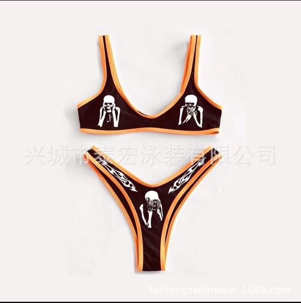 bikini dark bikini swimsuit, White;black 
bikini dark bikini swimsuit, White;black