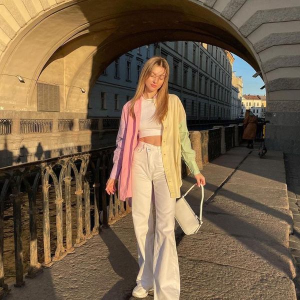women's blouses & shirts summer women oversize streetwears poplin patchwork shirt female long sleeve single breasted ladies fashion blo, White
women's blouses & shirts summer women oversize streetwears poplin patchwork shirt female long sleeve single breasted ladies fashion blo, White