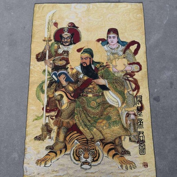 other arts and crafts tibetan tantric buddha statue silk embroidered thangka brocade painting gold embroidery three saints riding tiger
other arts and crafts tibetan tantric buddha statue silk embroidered thangka brocade painting gold embroidery three saints riding tiger