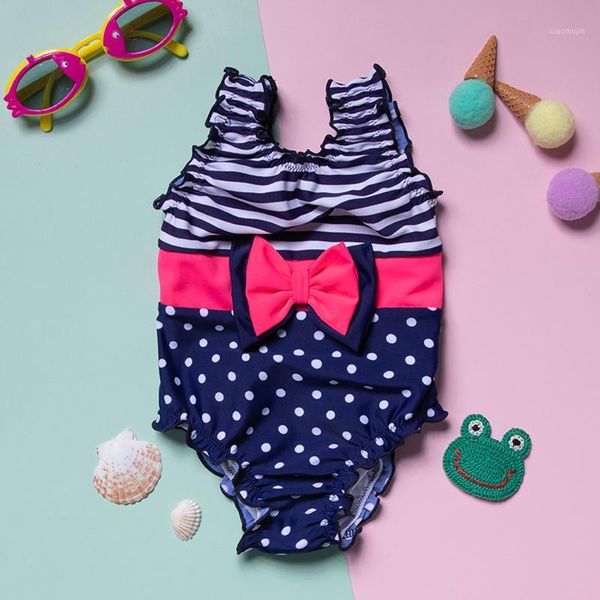 children's swimwear baby swimsuit for girls backless striped summer sling o-neck sleeveless bow polka dot prints one-pieces, Black
children's swimwear baby swimsuit for girls backless striped summer sling o-neck sleeveless bow polka dot prints one-pieces, Black