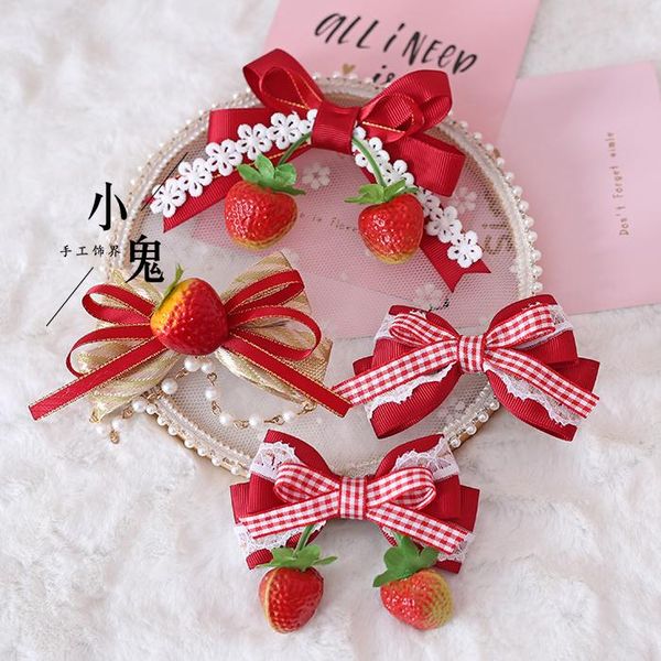 party masks sweet strawberry lolita plaid bowknot hairpin headdress japansee mori girl kawaii side clip hair accessories
party masks sweet strawberry lolita plaid bowknot hairpin headdress japansee mori girl kawaii side clip hair accessories