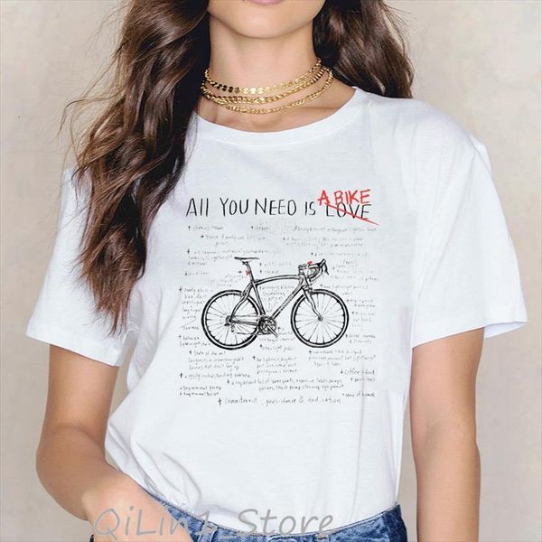 letters all you need women t shirts is love a bike funny vintage anatomy bicycle design summer female shirt, White
letters all you need women t shirts is love a bike funny vintage anatomy bicycle design summer female shirt, White