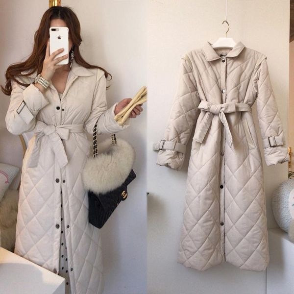 women's trench coats korean vintage lattice thicken women long coat winter full sleeve elegant single-breasted belted warm fashion ladi, Tan;black
women's trench coats korean vintage lattice thicken women long coat winter full sleeve elegant single-breasted belted warm fashion ladi, Tan;black