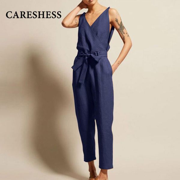women's pants & capris careshess women long jumpsuits 5xl plus size lady v-neck with belt button up midi overalls casual solid bandage, Black;white
women's pants & capris careshess women long jumpsuits 5xl plus size lady v-neck with belt button up midi overalls casual solid bandage, Black;white