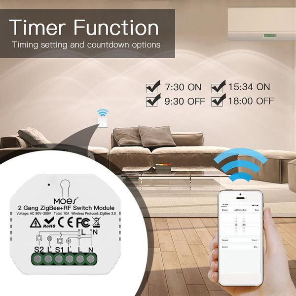 smart home control tuya zigbee 3.0 light switch relay module 2 gang life setup with alexa google gadgets inteligentes
smart home control tuya zigbee 3.0 light switch relay module 2 gang life setup with alexa google gadgets inteligentes