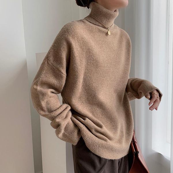 women's sweaters winter clothes for women 2021 korean turtleneck casual pullovers solid thick black long sleeve oversized sweater warm, White;black
women's sweaters winter clothes for women 2021 korean turtleneck casual pullovers solid thick black long sleeve oversized sweater warm, White;black