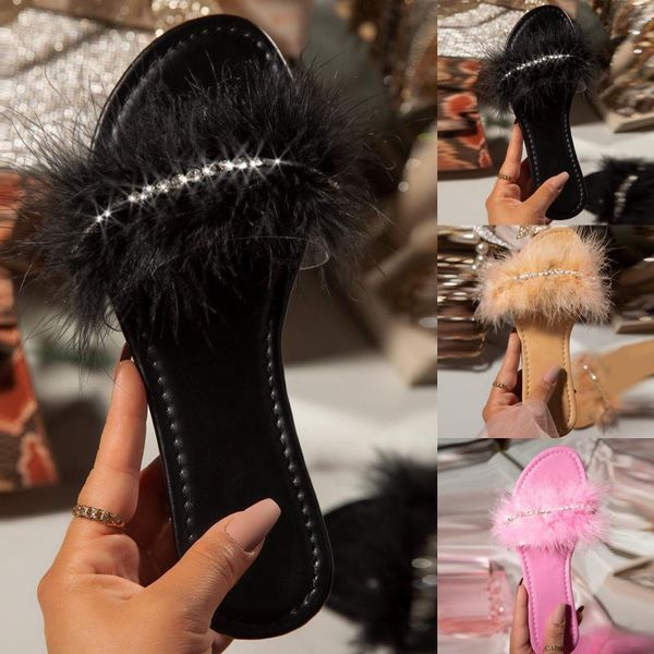 slippers summer women's zapatos de mujer fashion crystal beach slipper women slides plus size flip flops open toe flat shoes d4, Black
slippers summer women's zapatos de mujer fashion crystal beach slipper women slides plus size flip flops open toe flat shoes d4, Black